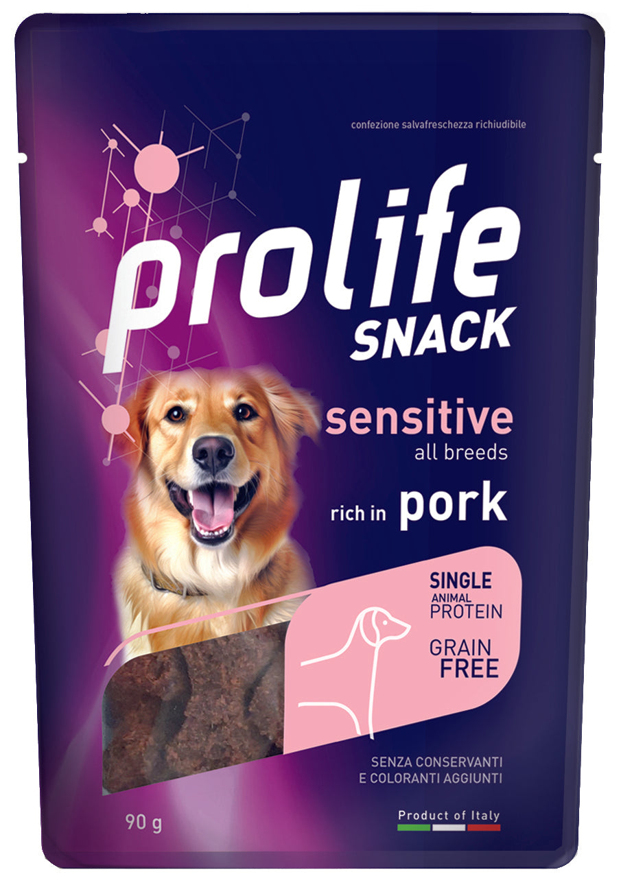 Prolife Snack Sensitive Grain Free Maiale 90g Prolife Snack Sensitive Grain Free Maiale 90g